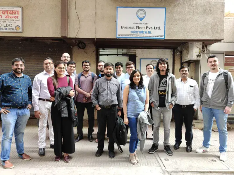 An Everest Fleet city team outside their hub